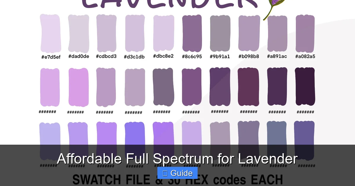 Affordable Full Spectrum for Lavender