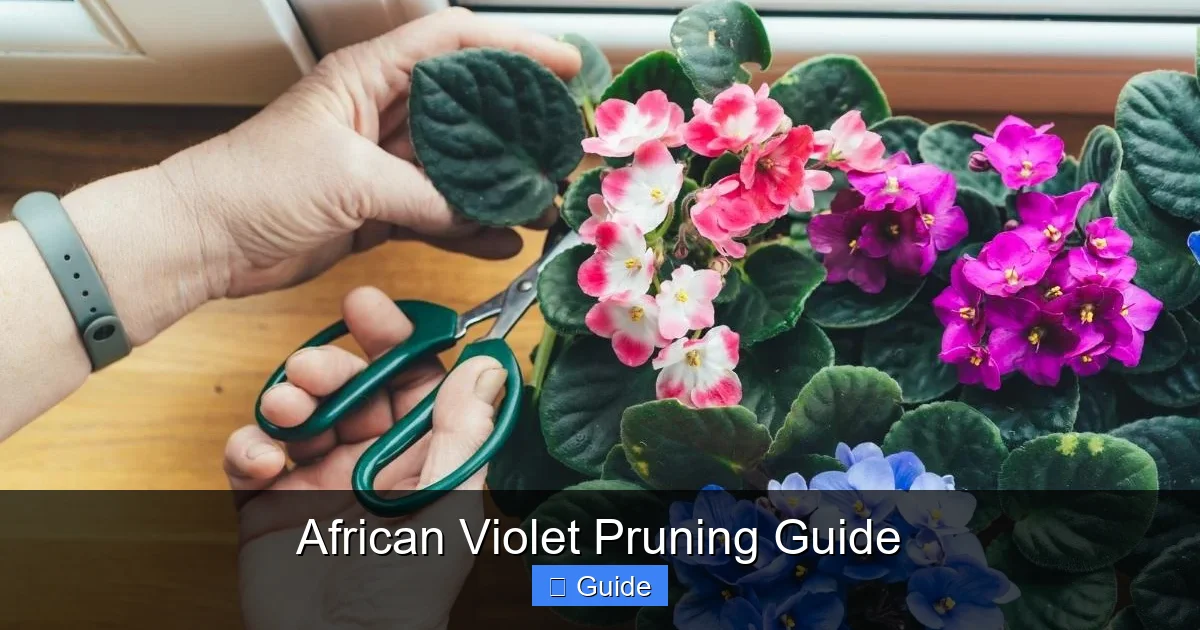 African Violet Pruning Guide