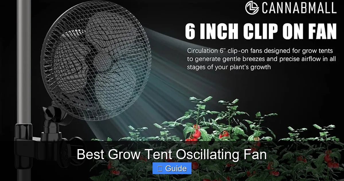 Best Grow Tent Oscillating Fan