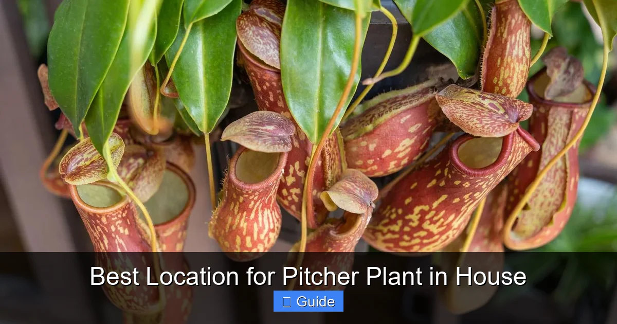Best Location for Pitcher Plant in House