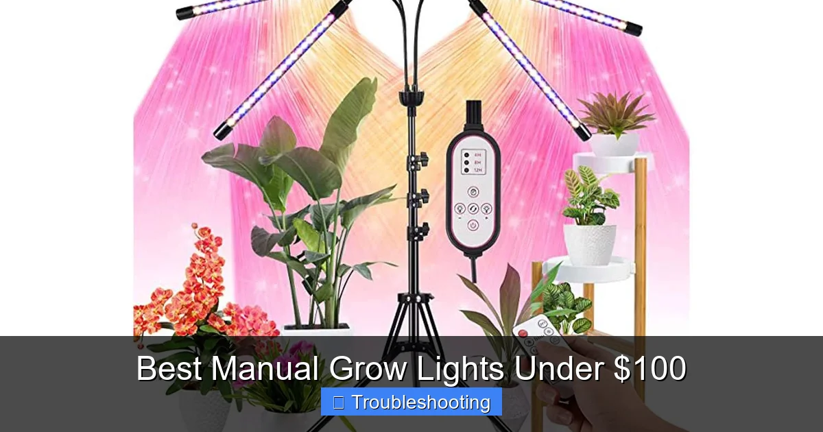 Best Manual Grow Lights Under $100