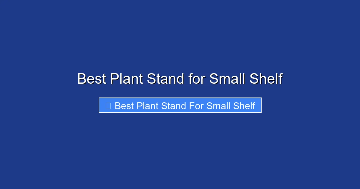 Best Plant Stand for Small Shelf