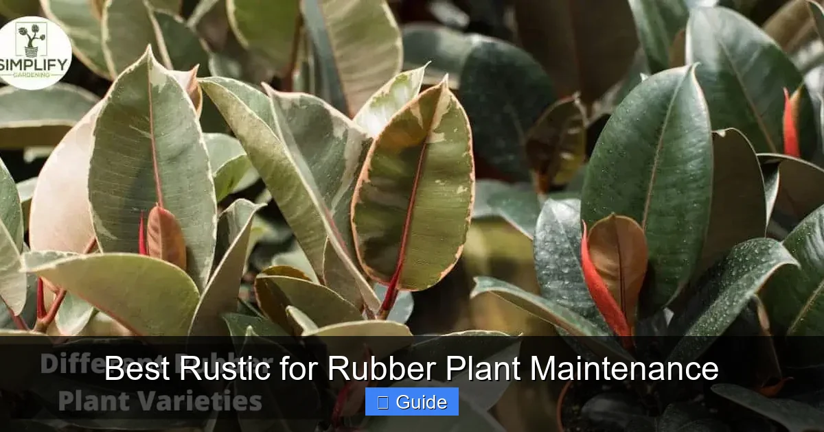 Best Rustic for Rubber Plant Maintenance