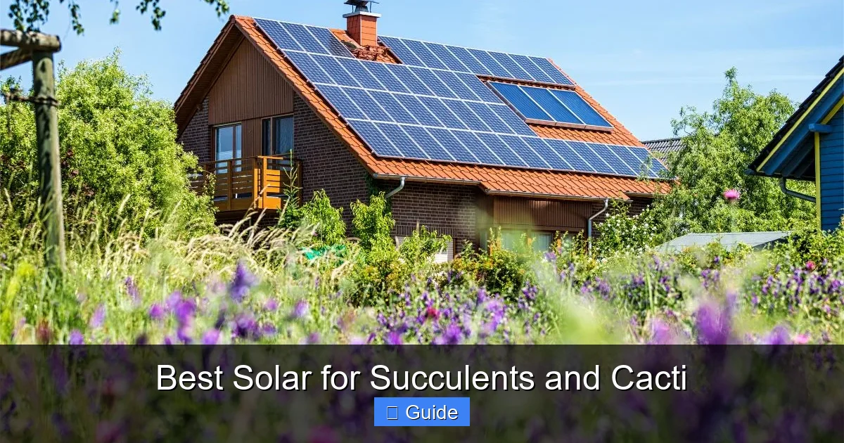 Best Solar for Succulents and Cacti