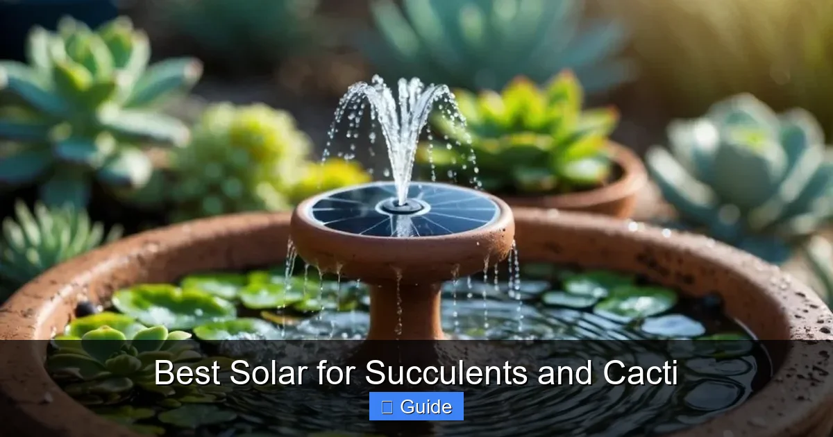 Best Solar for Succulents and Cacti