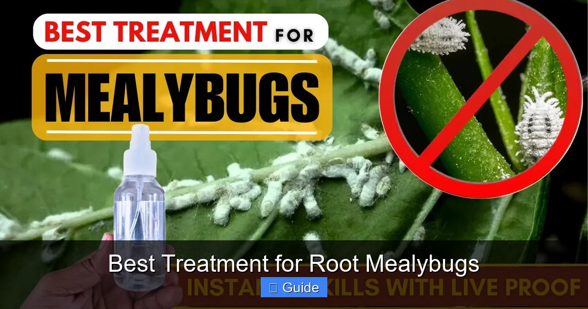 Best Treatment for Root Mealybugs