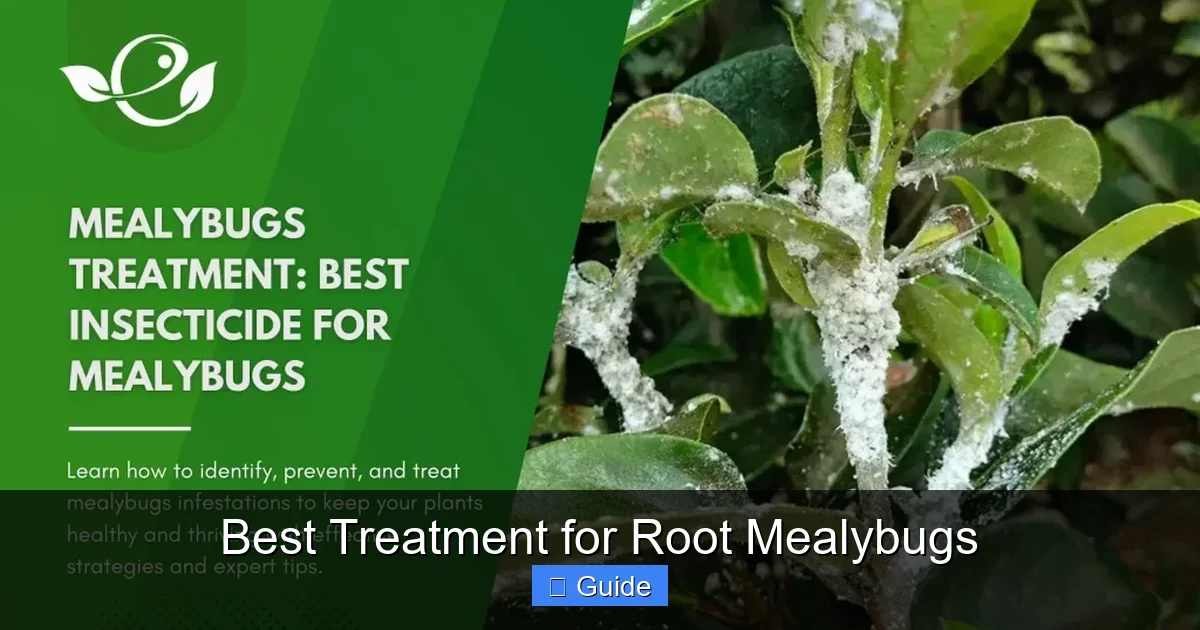 Best Treatment for Root Mealybugs