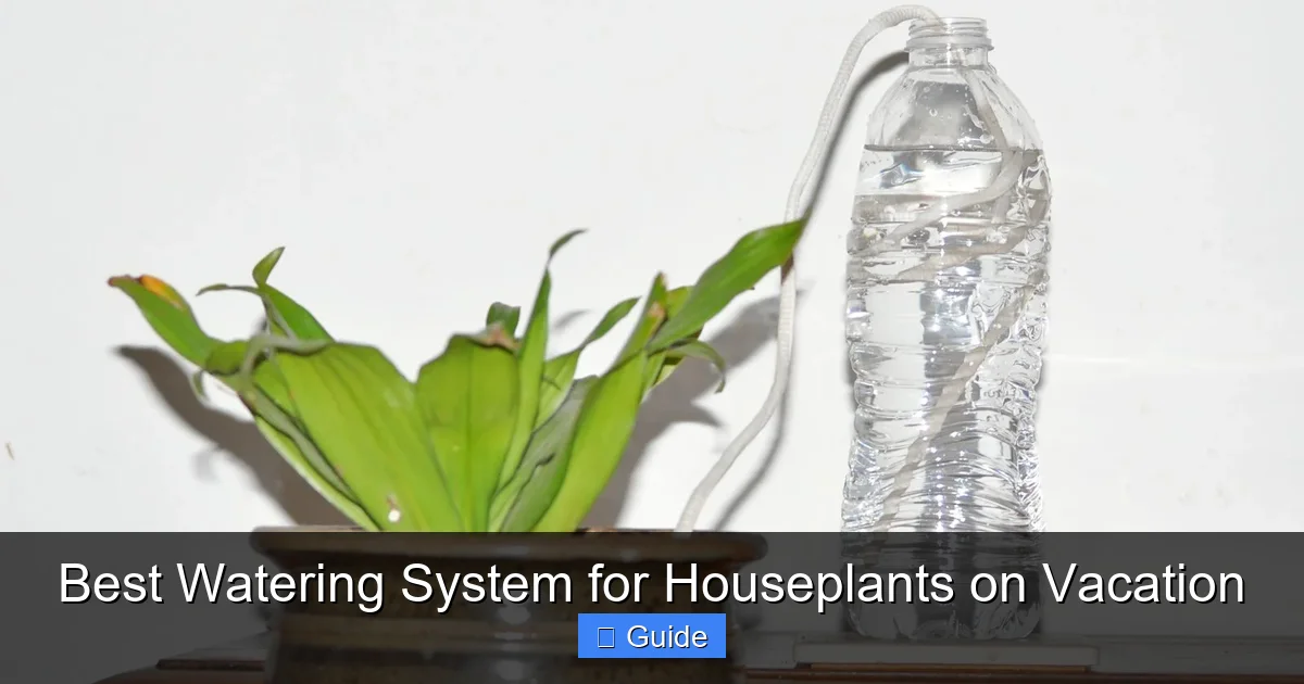 Best Watering System for Houseplants on Vacation