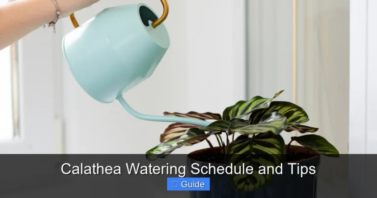 Calathea Watering Schedule and Tips