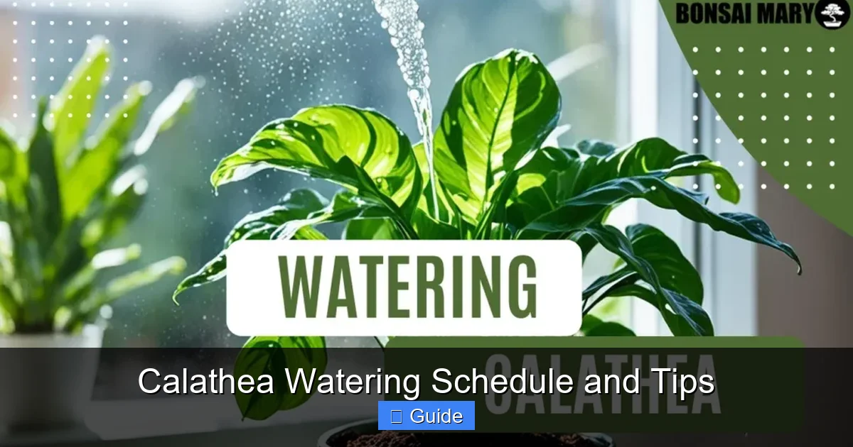 Calathea Watering Schedule and Tips