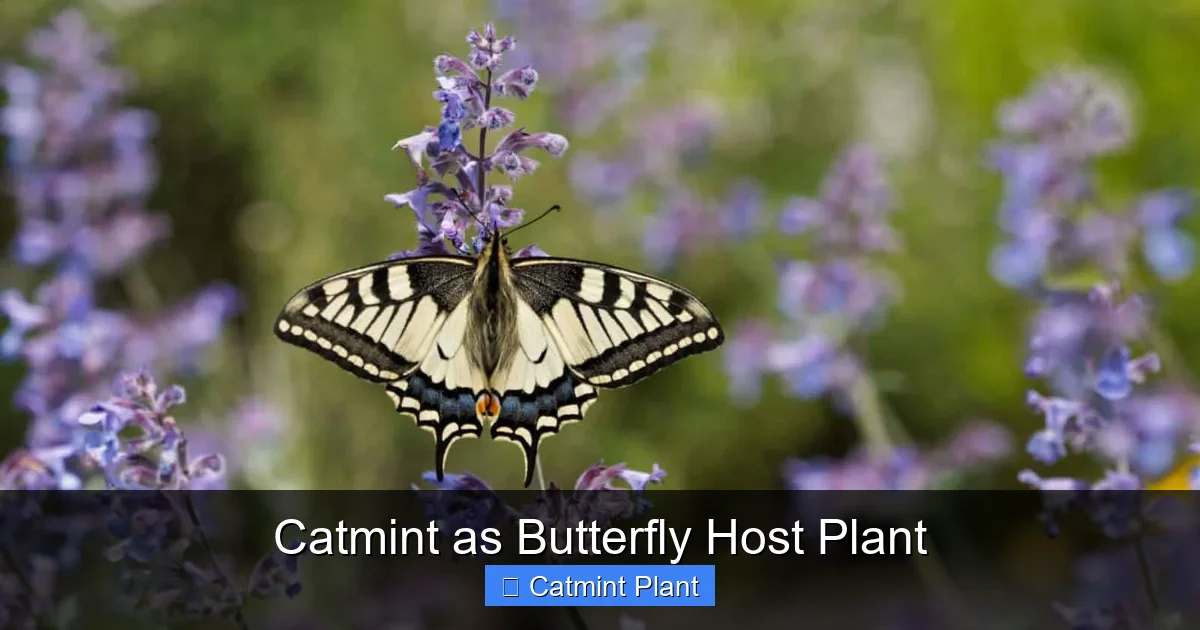 Catmint as Butterfly Host Plant