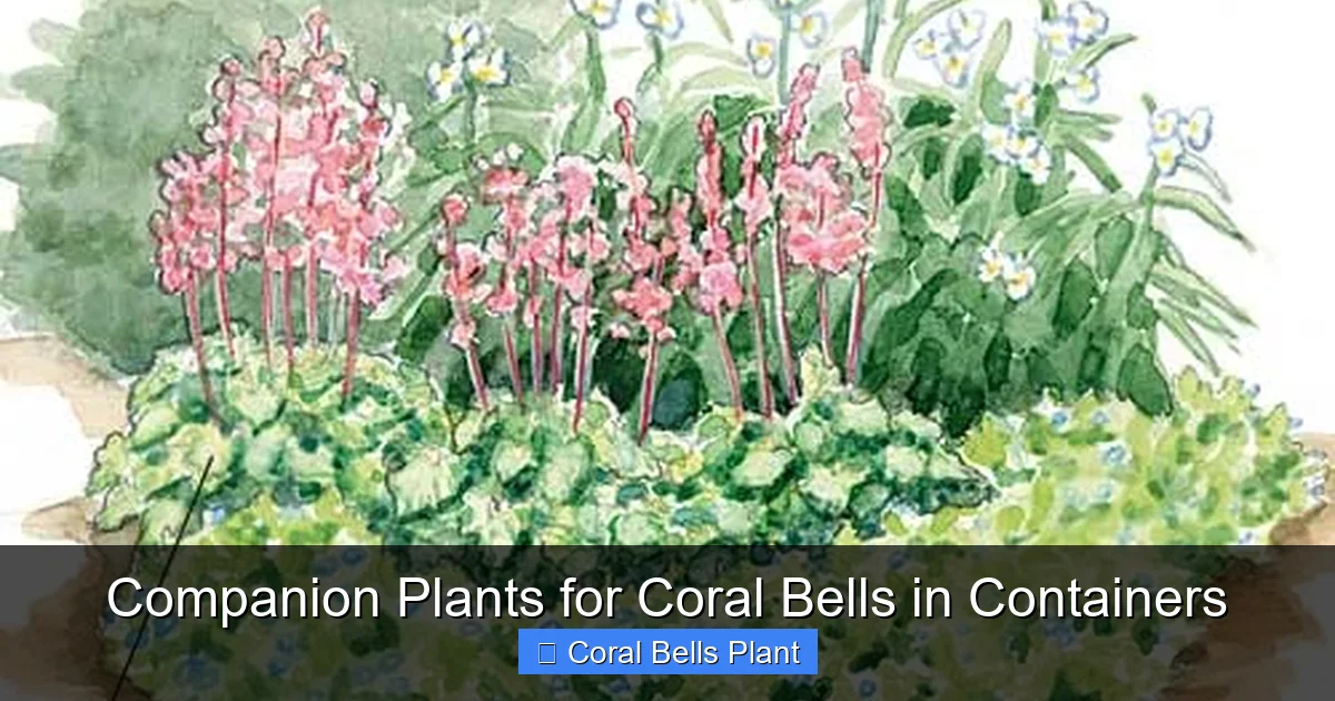 Companion Plants for Coral Bells in Containers