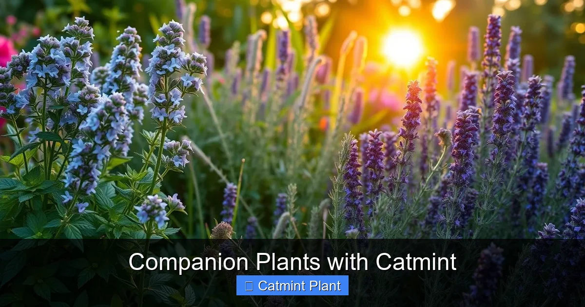 Companion Plants with Catmint
