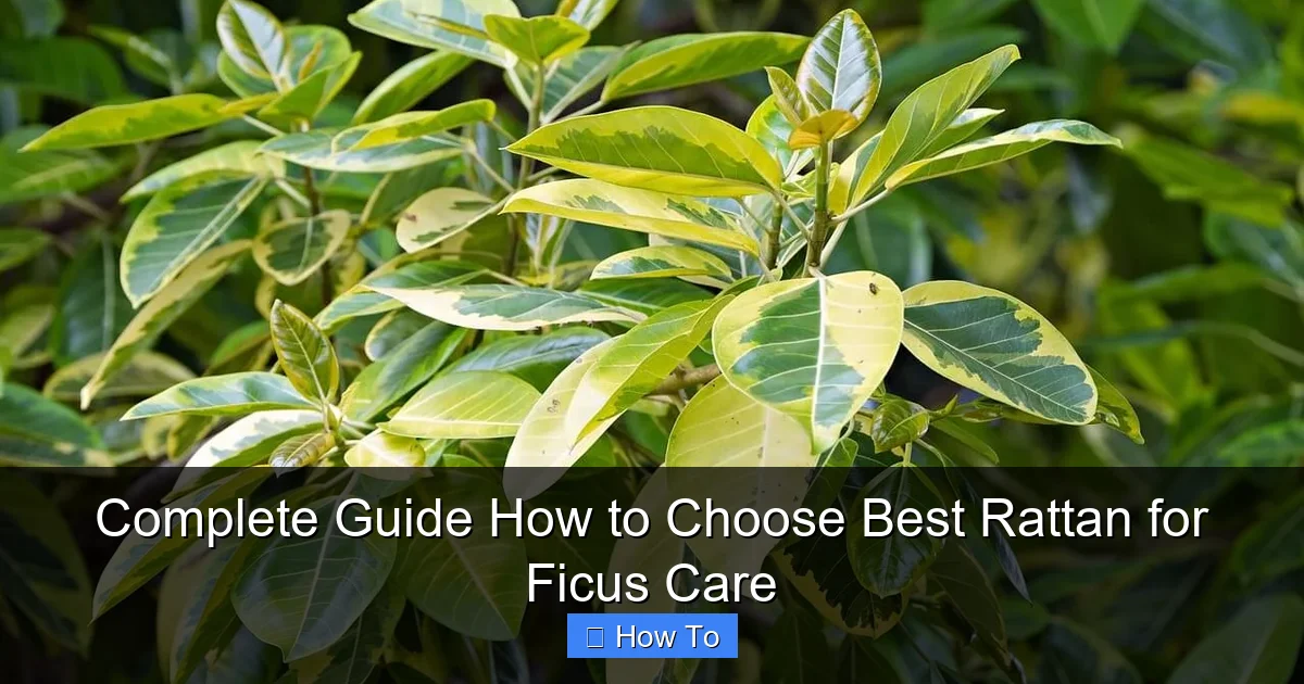 Complete Guide How to Choose Best Rattan for Ficus Care