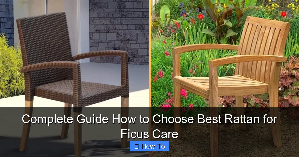 Complete Guide How to Choose Best Rattan for Ficus Care