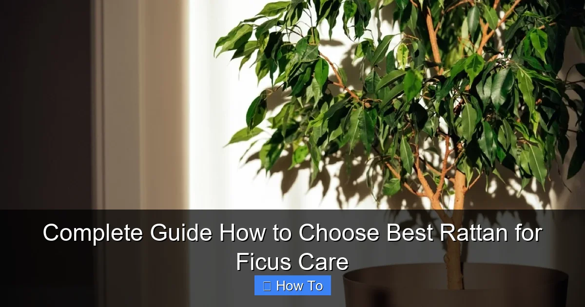 Complete Guide How to Choose Best Rattan for Ficus Care
