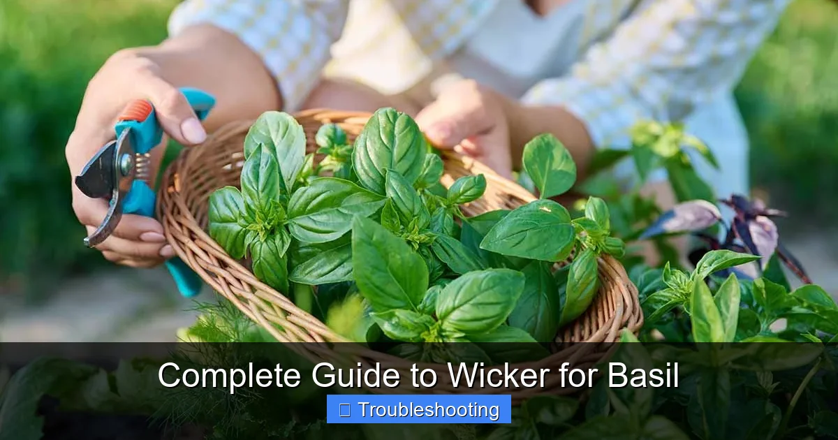 Complete Guide to Wicker for Basil