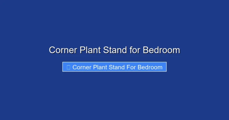 Corner Plant Stand for Bedroom