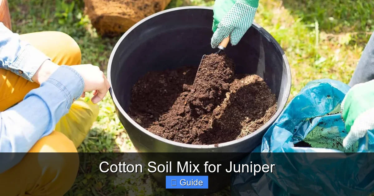 Cotton Soil Mix for Juniper