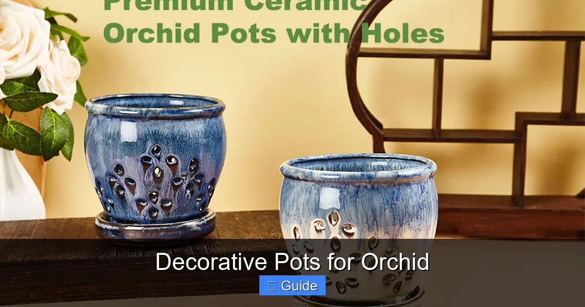 Decorative Pots for Orchid