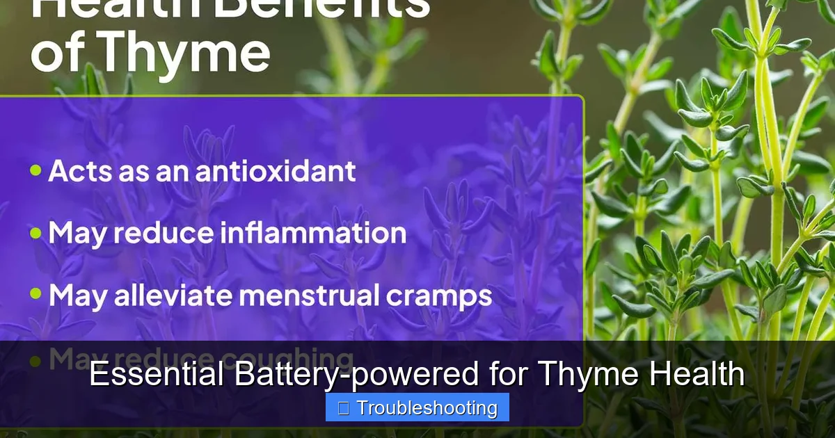 Essential Battery-powered for Thyme Health