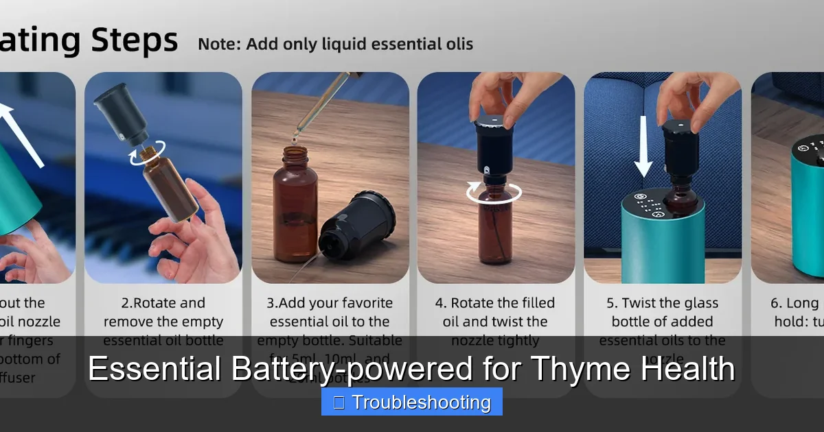 Essential Battery-powered for Thyme Health