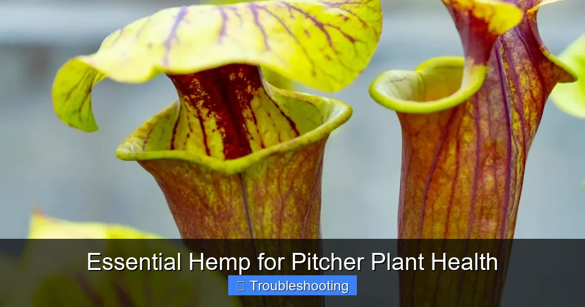 Essential Hemp for Pitcher Plant Health