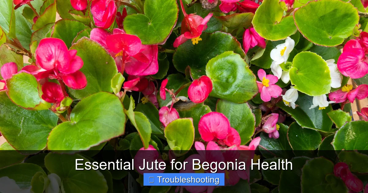 Essential Jute for Begonia Health