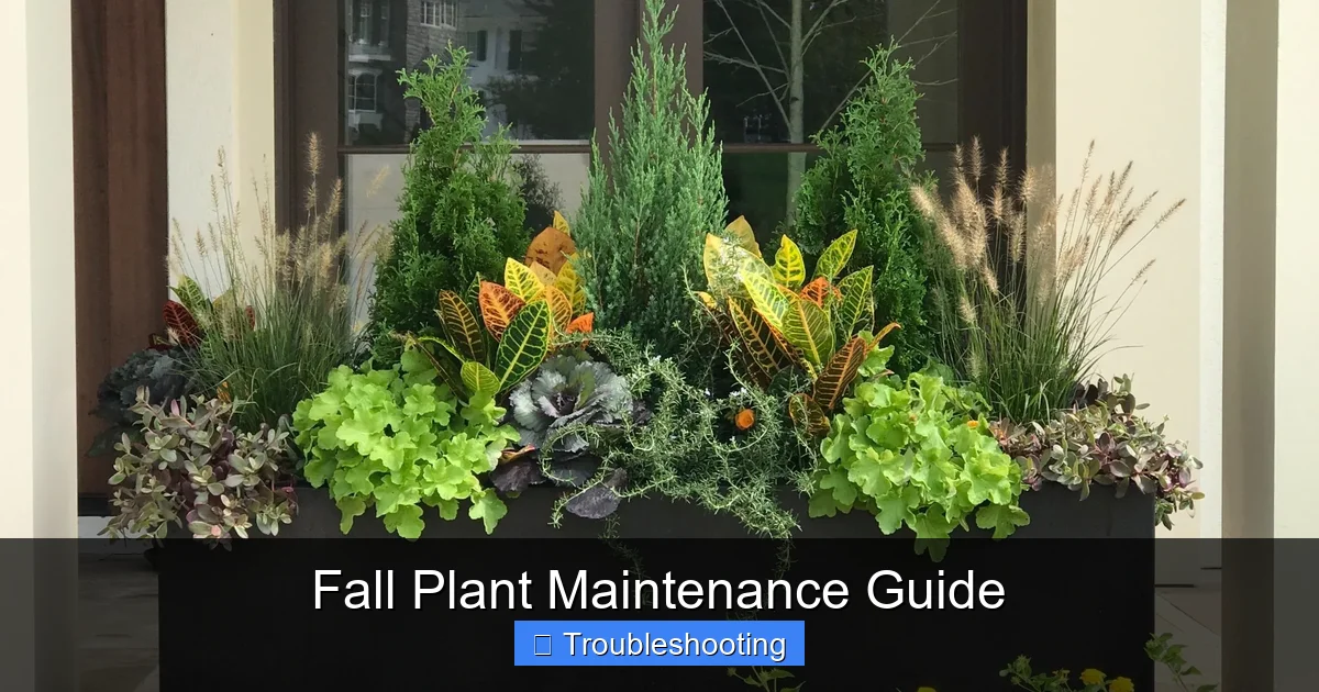 Fall Plant Maintenance Guide