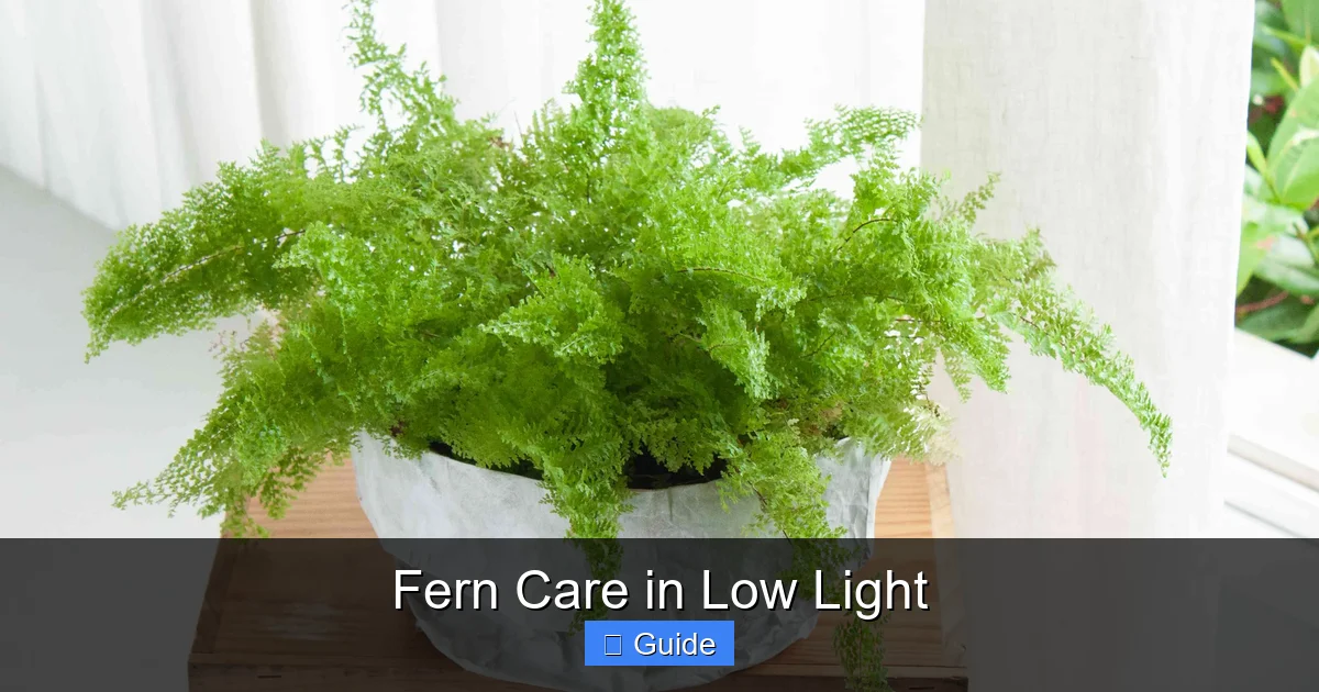 Fern Care in Low Light