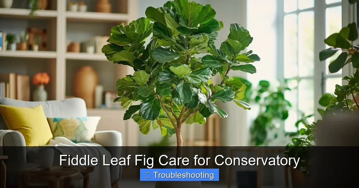 Fiddle Leaf Fig Care for Conservatory