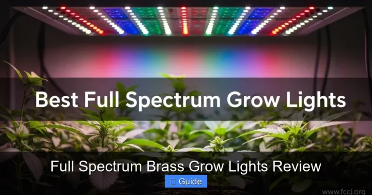 Full Spectrum Brass Grow Lights Review