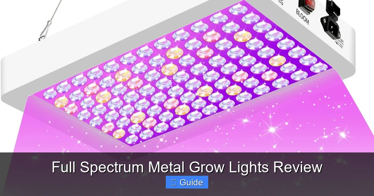Full Spectrum Metal Grow Lights Review