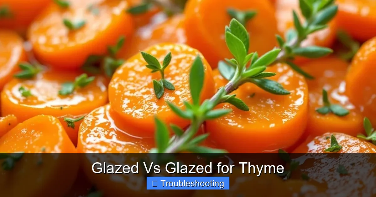 Glazed Vs Glazed for Thyme