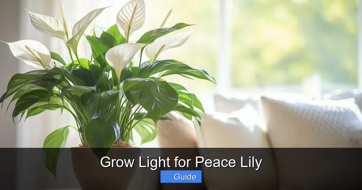 Grow Light for Peace Lily