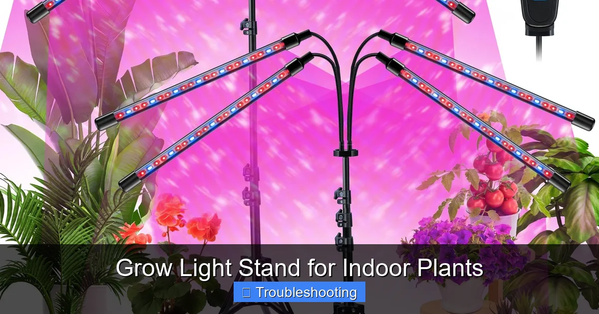 Grow Light Stand for Indoor Plants