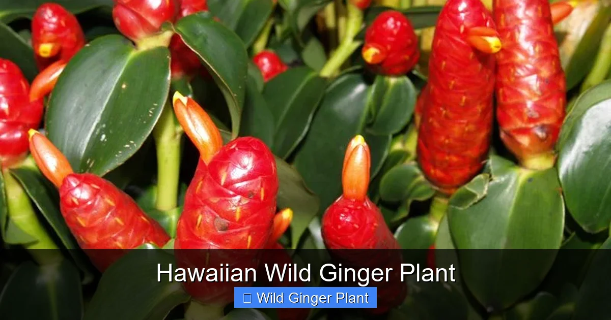 Hawaiian Wild Ginger Plant