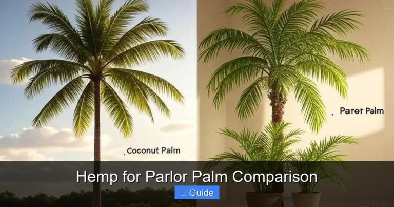 Hemp for Parlor Palm Comparison