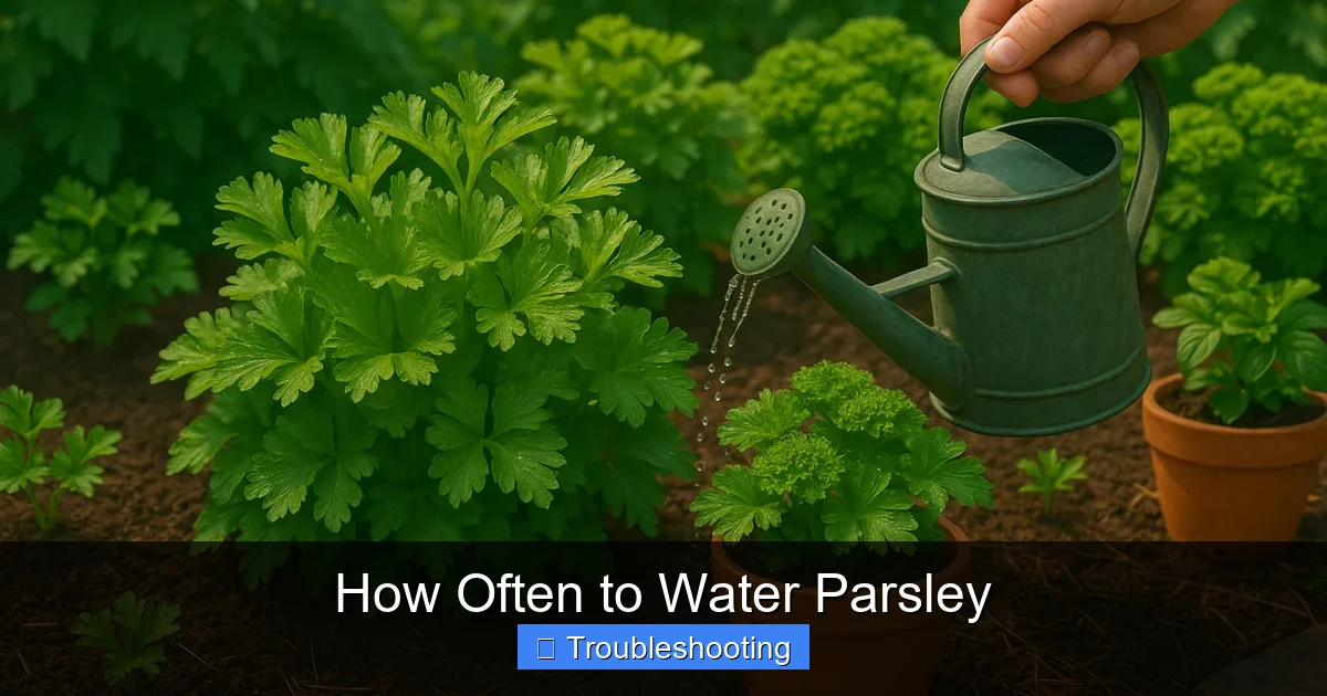How Often to Water Parsley