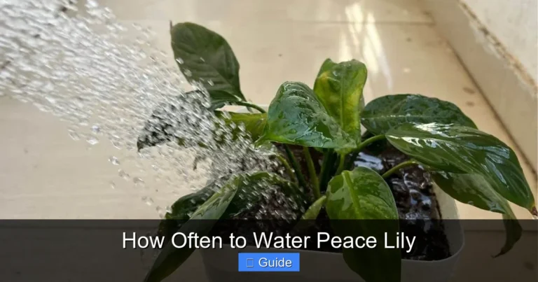 How Often to Water Peace Lily