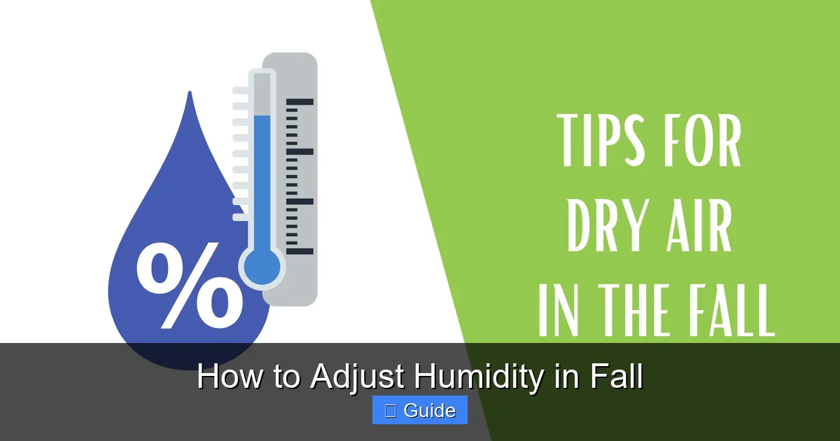 How to Adjust Humidity in Fall