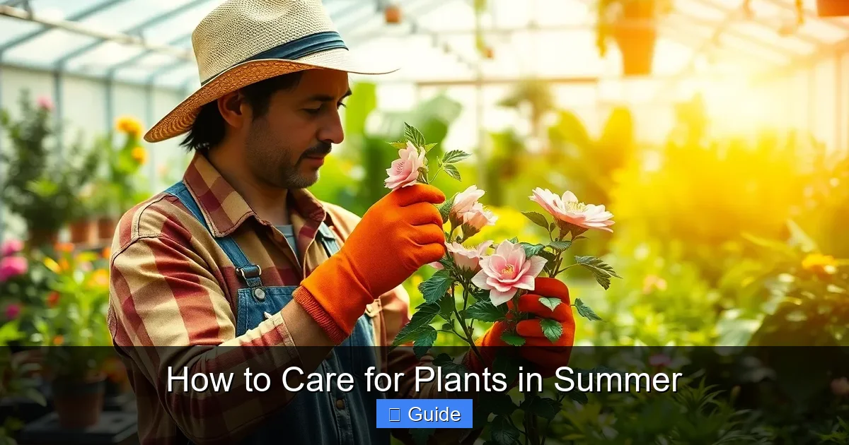 How to Care for Plants in Summer
