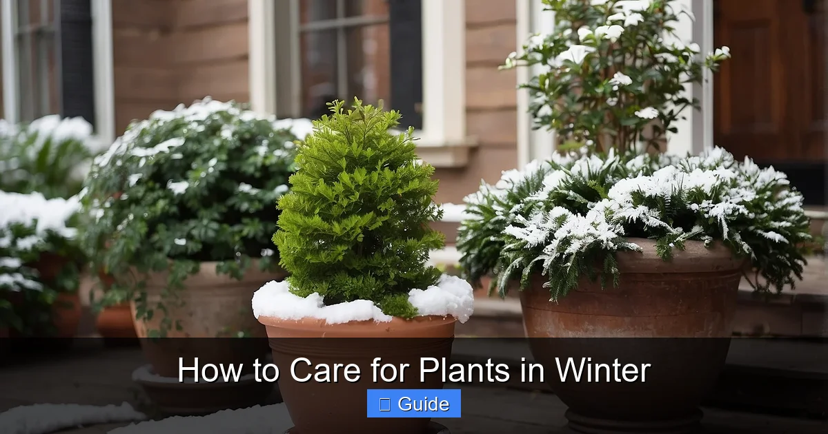 How to Care for Plants in Winter