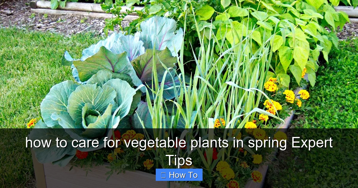 how to care for vegetable plants in spring Expert Tips