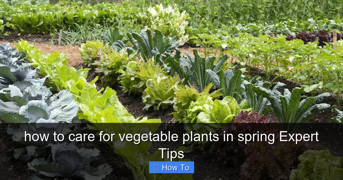 how to care for vegetable plants in spring Expert Tips