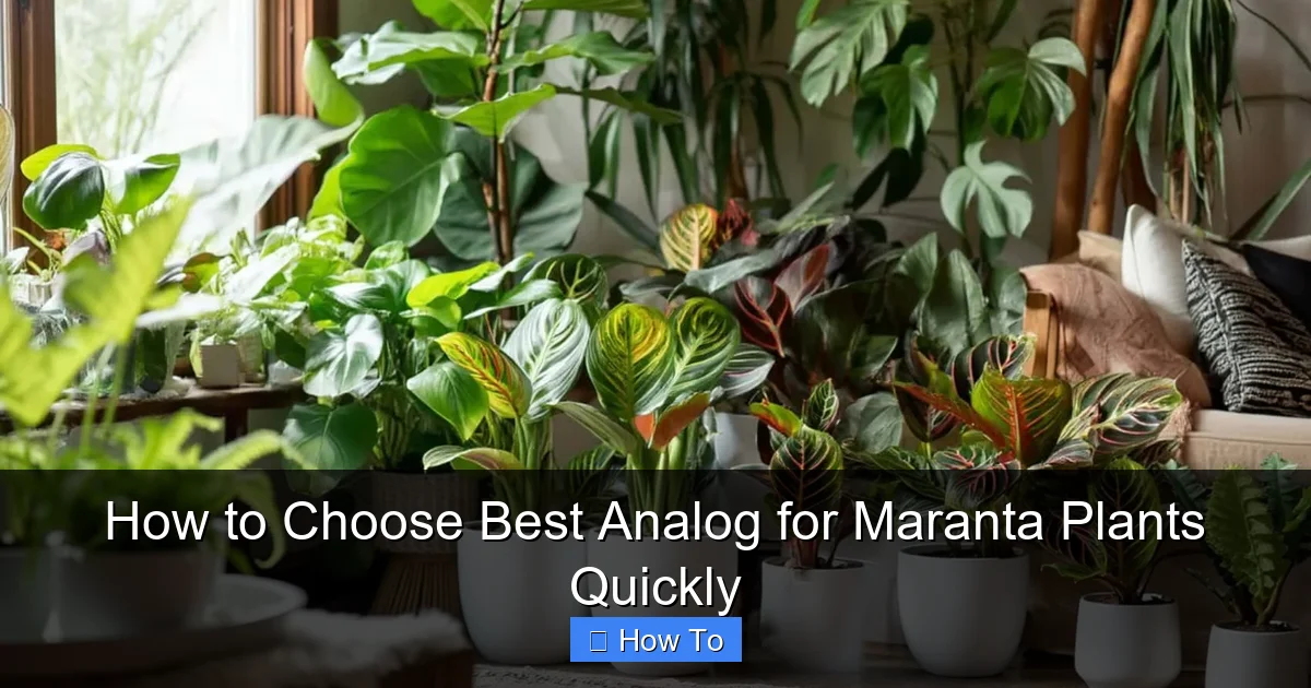 How to Choose Best Analog for Maranta Plants Quickly