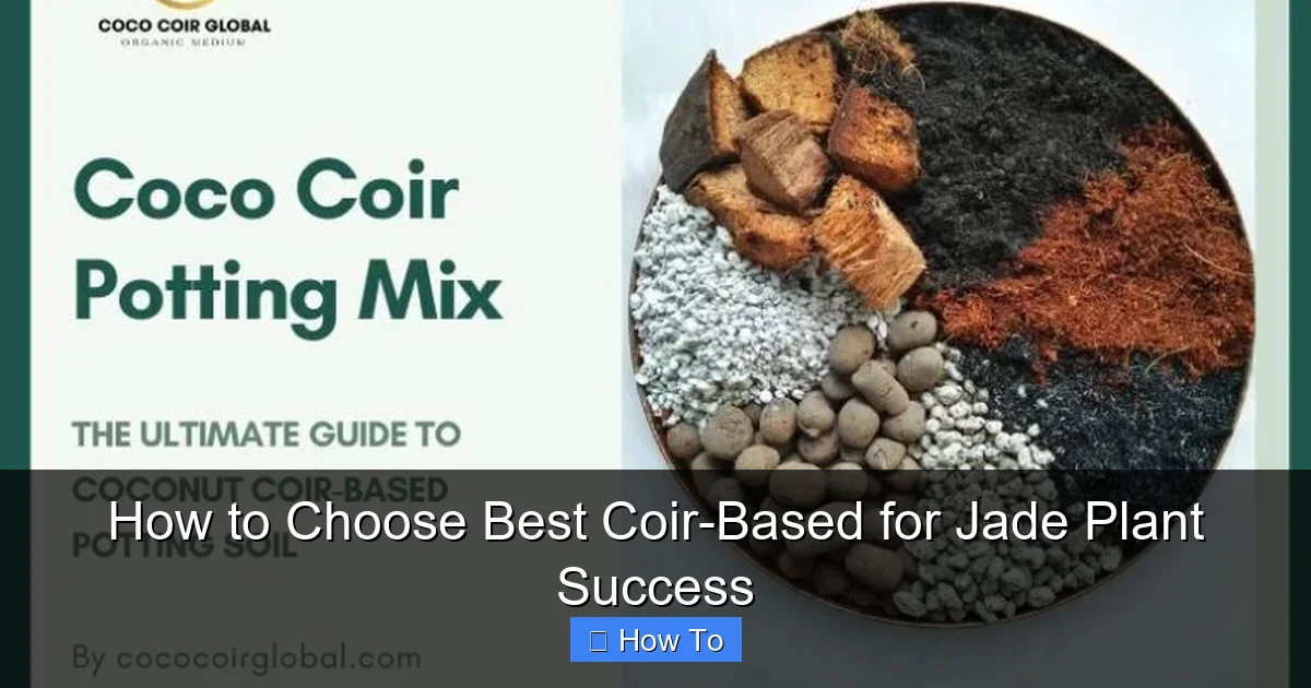 How to Choose Best Coir-Based for Jade Plant Success