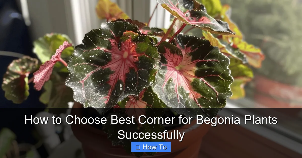 How to Choose Best Corner for Begonia Plants Successfully
