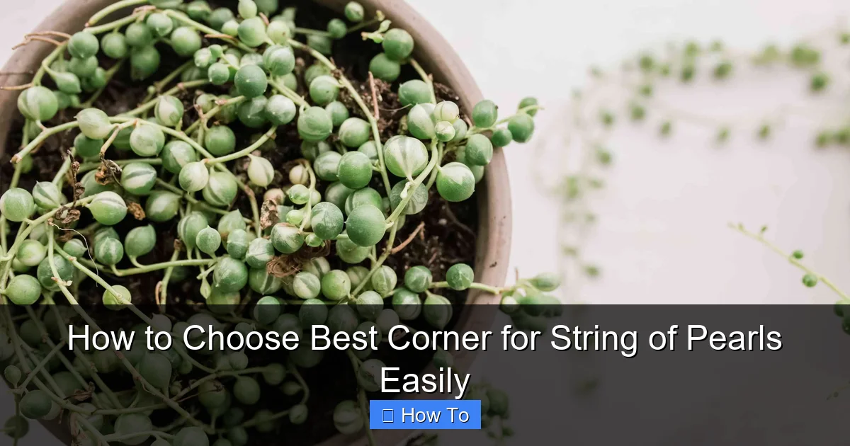 How to Choose Best Corner for String of Pearls Easily