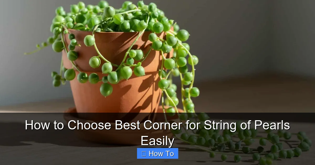 How to Choose Best Corner for String of Pearls Easily